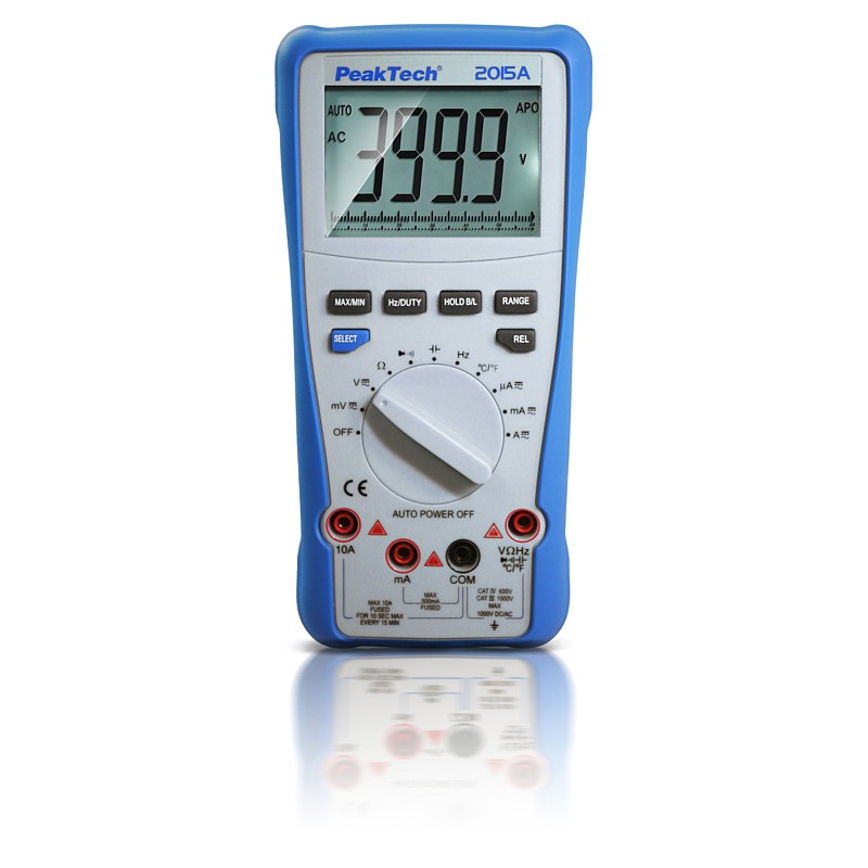 PeakTech® P2015A Multímetro digital 1000V TrueRMS 4.000 counts