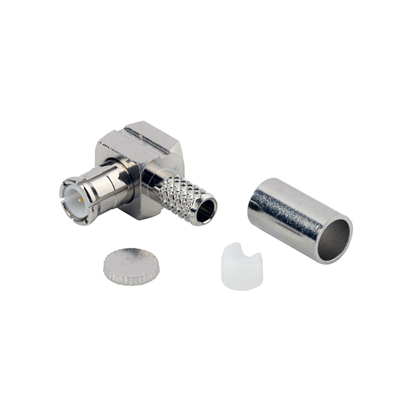 Conector MCX Macho RG174 Crimpar Acodado