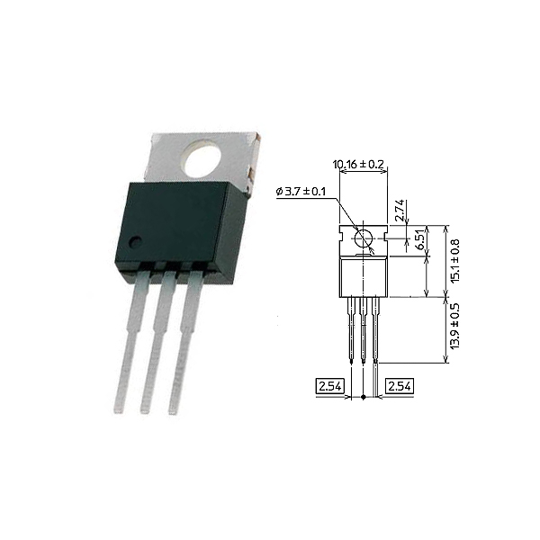 TIP42C TO220 PNP 6A 100V Power Transistor