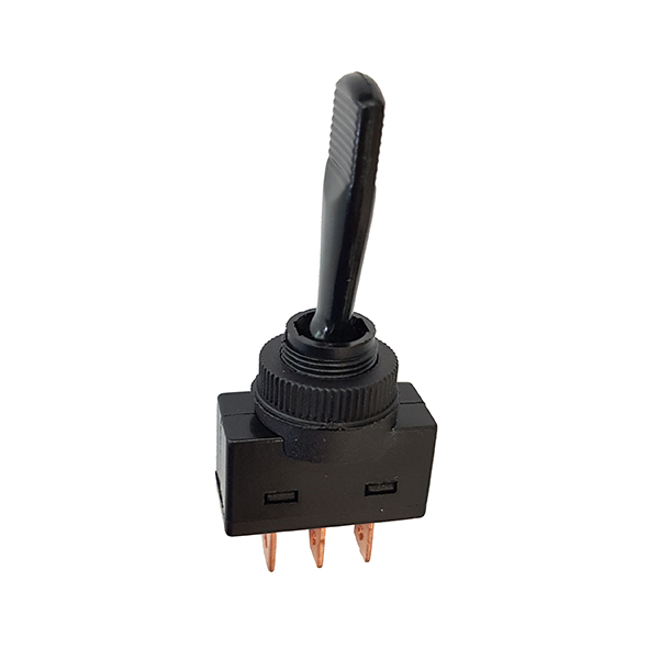 Conmutador 1C 3P On-Off-On M12Ø 4A/250V