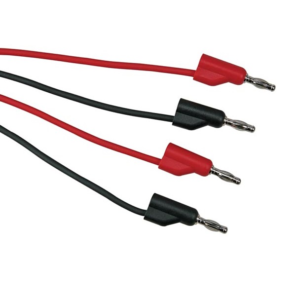 TLM66 Juego de cables R/N con Bananas apilables 1mt