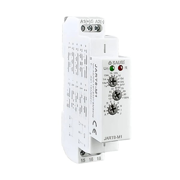 JART8-M1 Relé Temporizado Multifunción 12-240 Vac/dc 10 modos