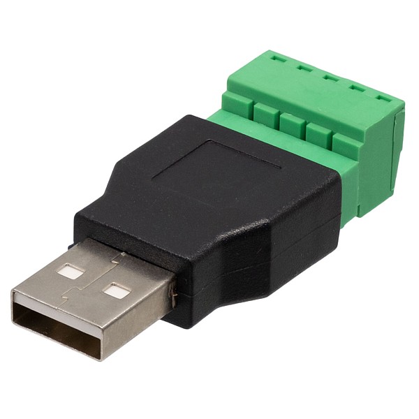 Macho USB TIPO A Borna Tornillo