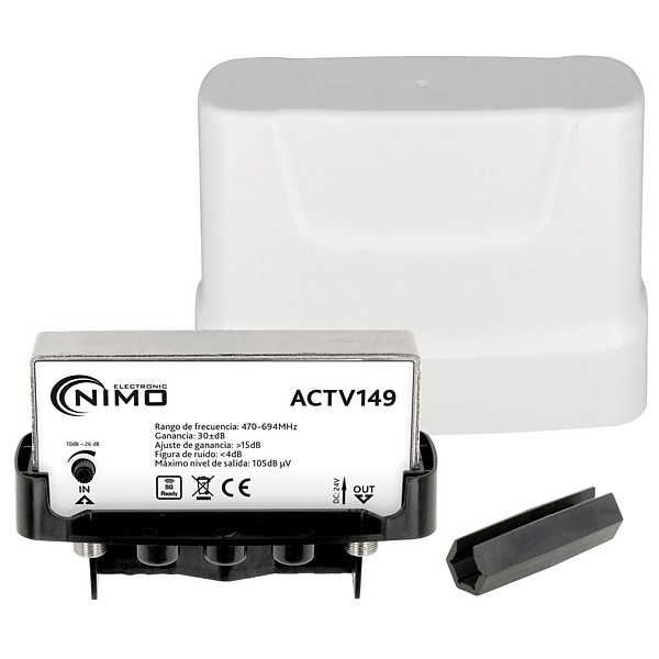 Amplificador de mástil TV 1E/1S UHF 5G / LTE