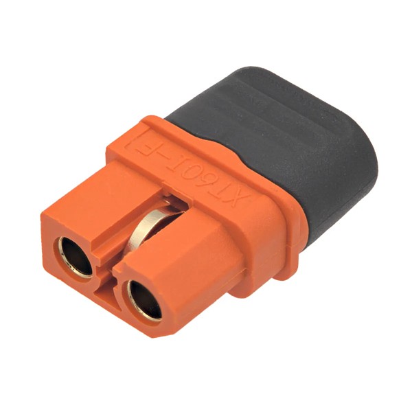 Conector XT60I Hembra 3 pines (2+1) c/protector cable