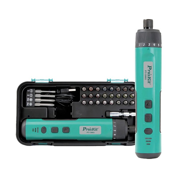 PT-1366U Destornillador inalámbrico recargable por USB-C