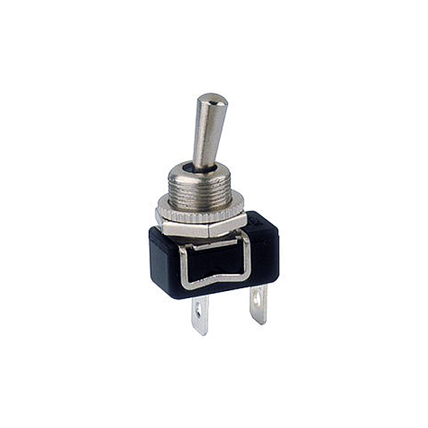 Interruptor 1C 2P Off-On M12Ø 2A/250V 2 terminales