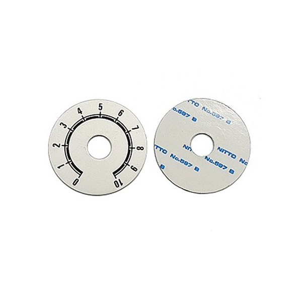 Caratula Numerada 0-10 38mm Plata