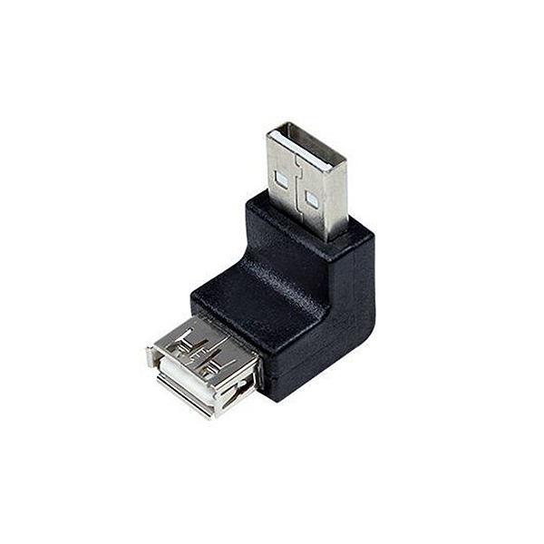 ADAPTADOR USB A Macho/Hembra Acodado