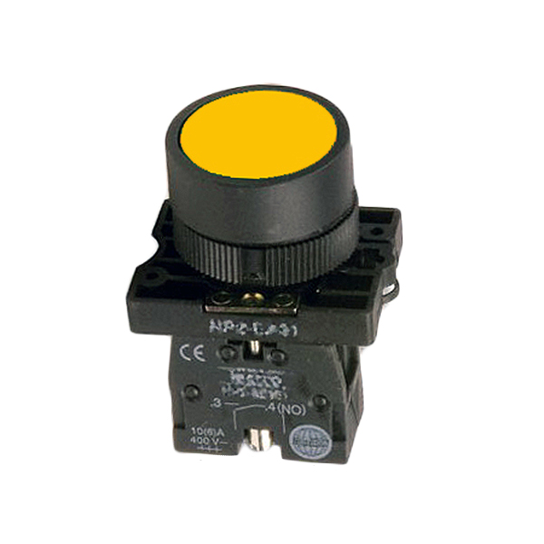 PUL618AS-NO Pulsador OFF-(ON) 10A/250V M22 Ambar