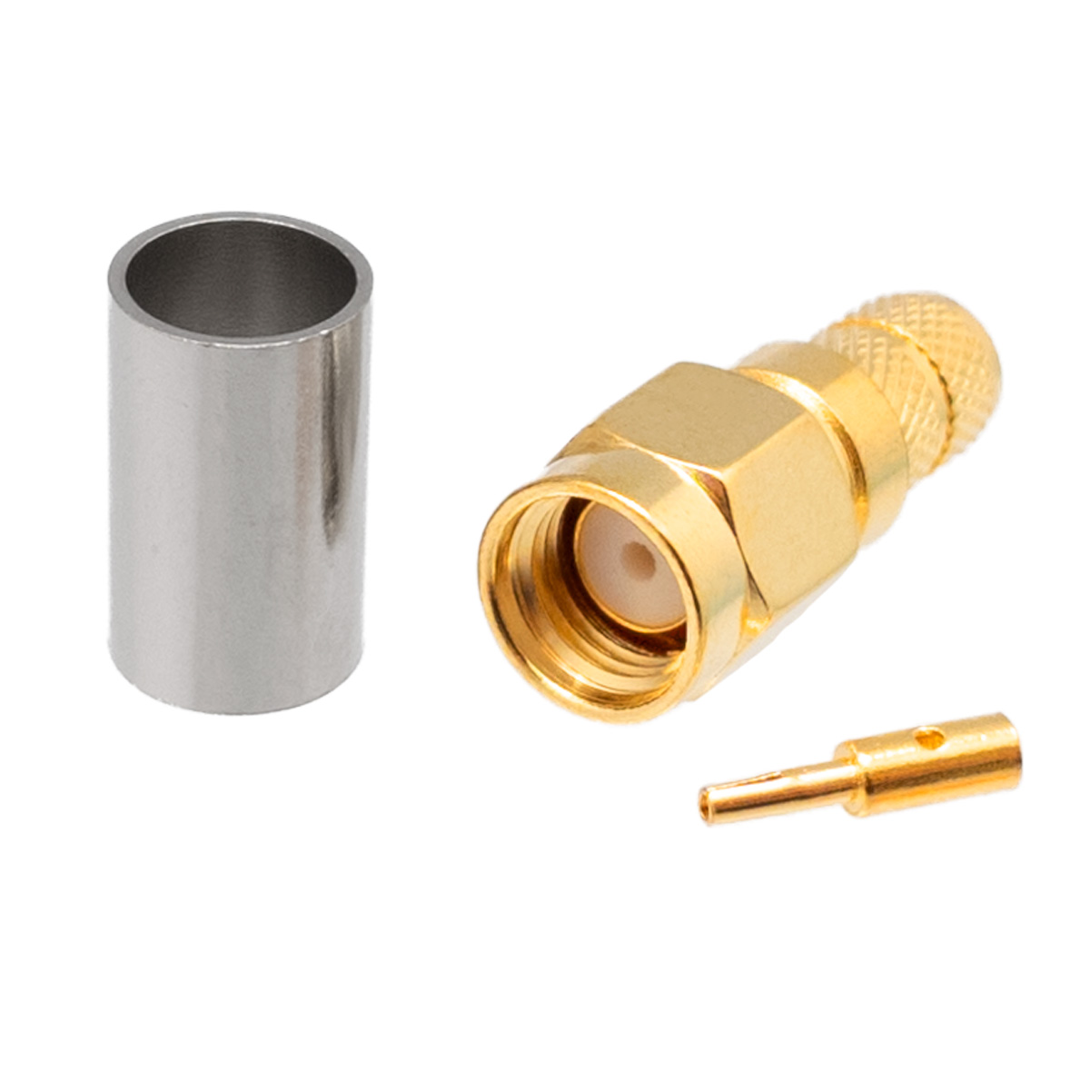 Conector SMA Macho R/P LMR240 Crimpar