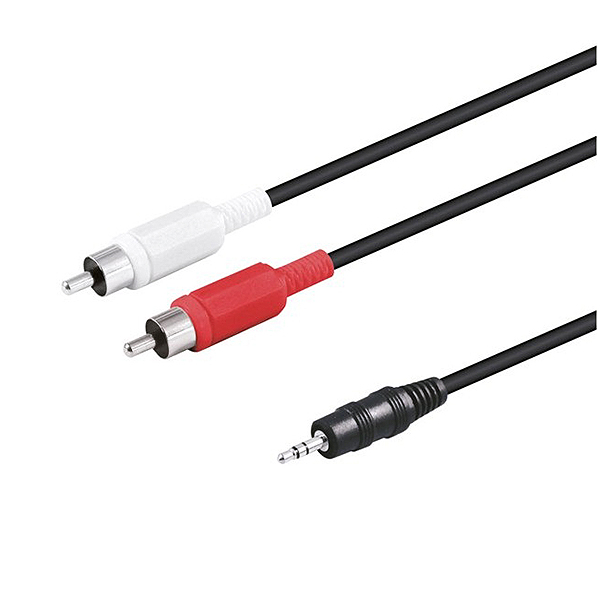 CONEXION JACK3,5ST/2RCA 2,5MT AUDIO