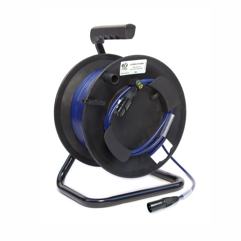 Portacables DMX3 2110 30mts Azul noche