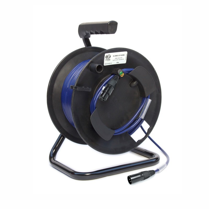 Portacables DMX3 2110 70mts Azul noche